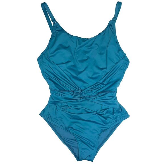 Jantzen Mio Mia Underwire One Piece Swimsuit in Azure - Picture 2 of 15